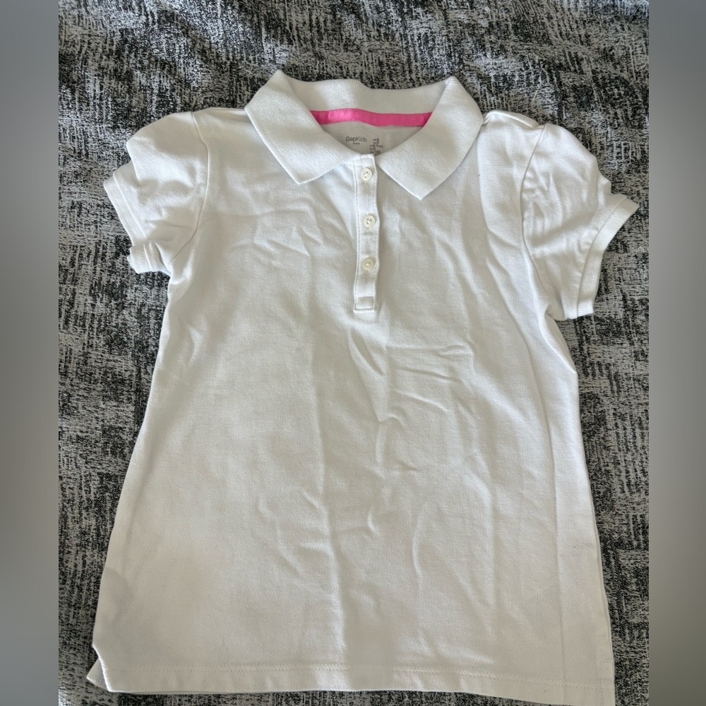 Gap Kids White Uniform Shirt Girls Size Small
